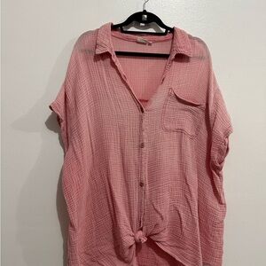 True Craft Pink Textured Top